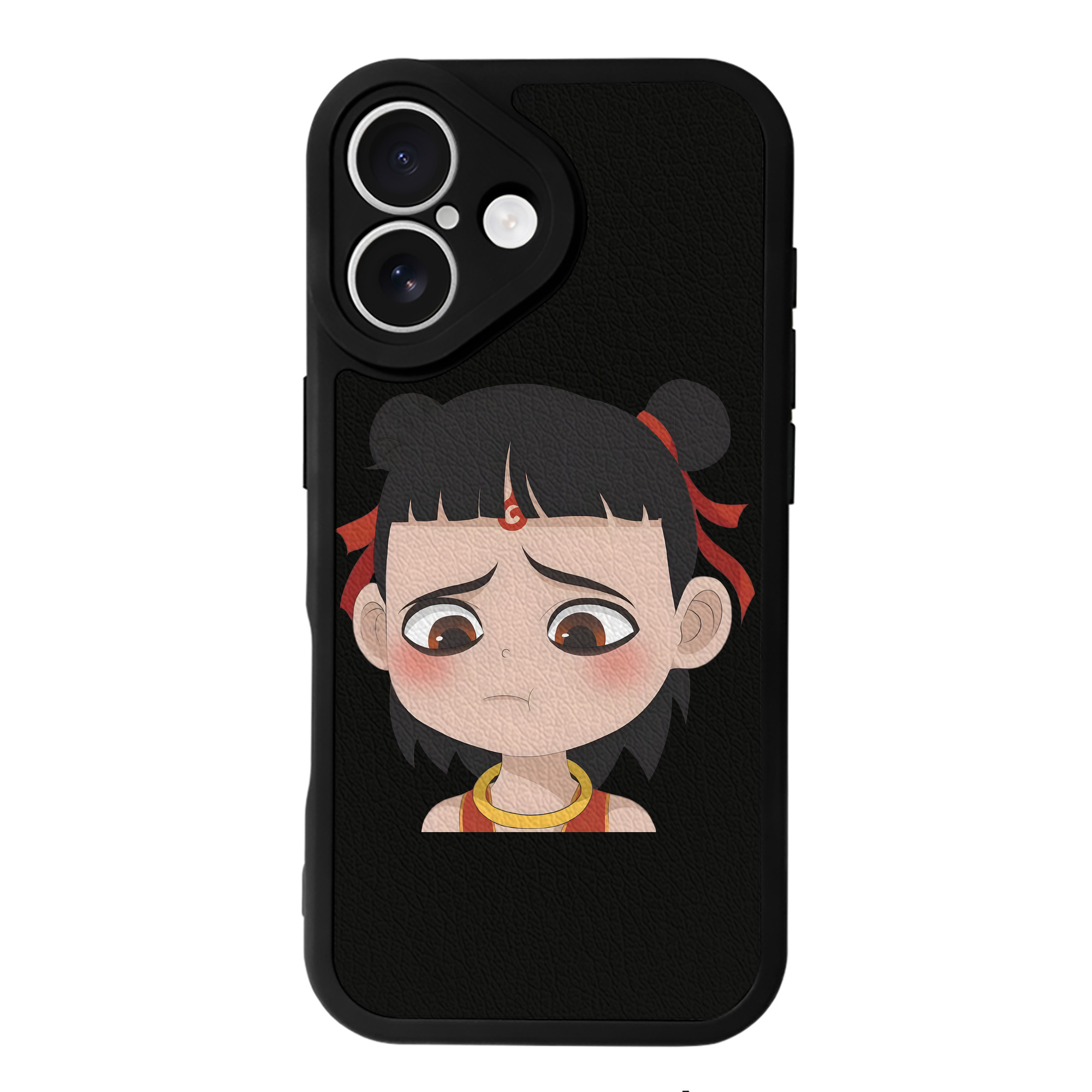 （画像用） Ne Zha 2 ナタ 魔童の大暴れ 【iPhone 16シリーズ対応】シリコンスマホケース（レザー調） 材質：シリコン